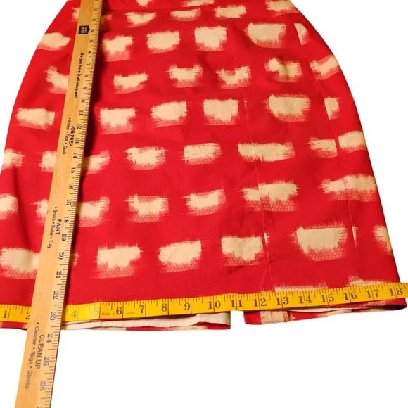 Corey Lynn Calter Anthropologie Red and White Pencil Skirt, 8 - Picture 5 of 7